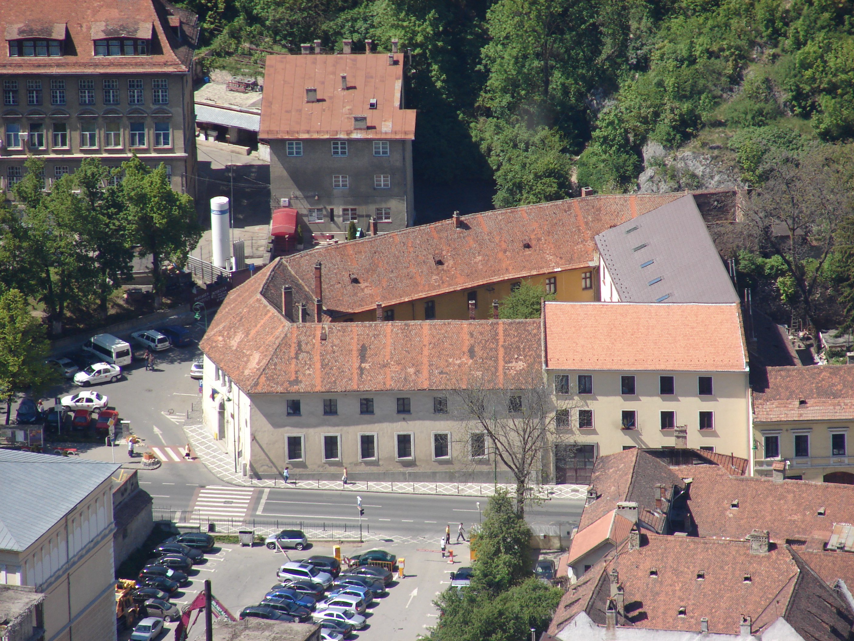 Brasov,Bastion of the Blacksmiths from Brasov seen from above