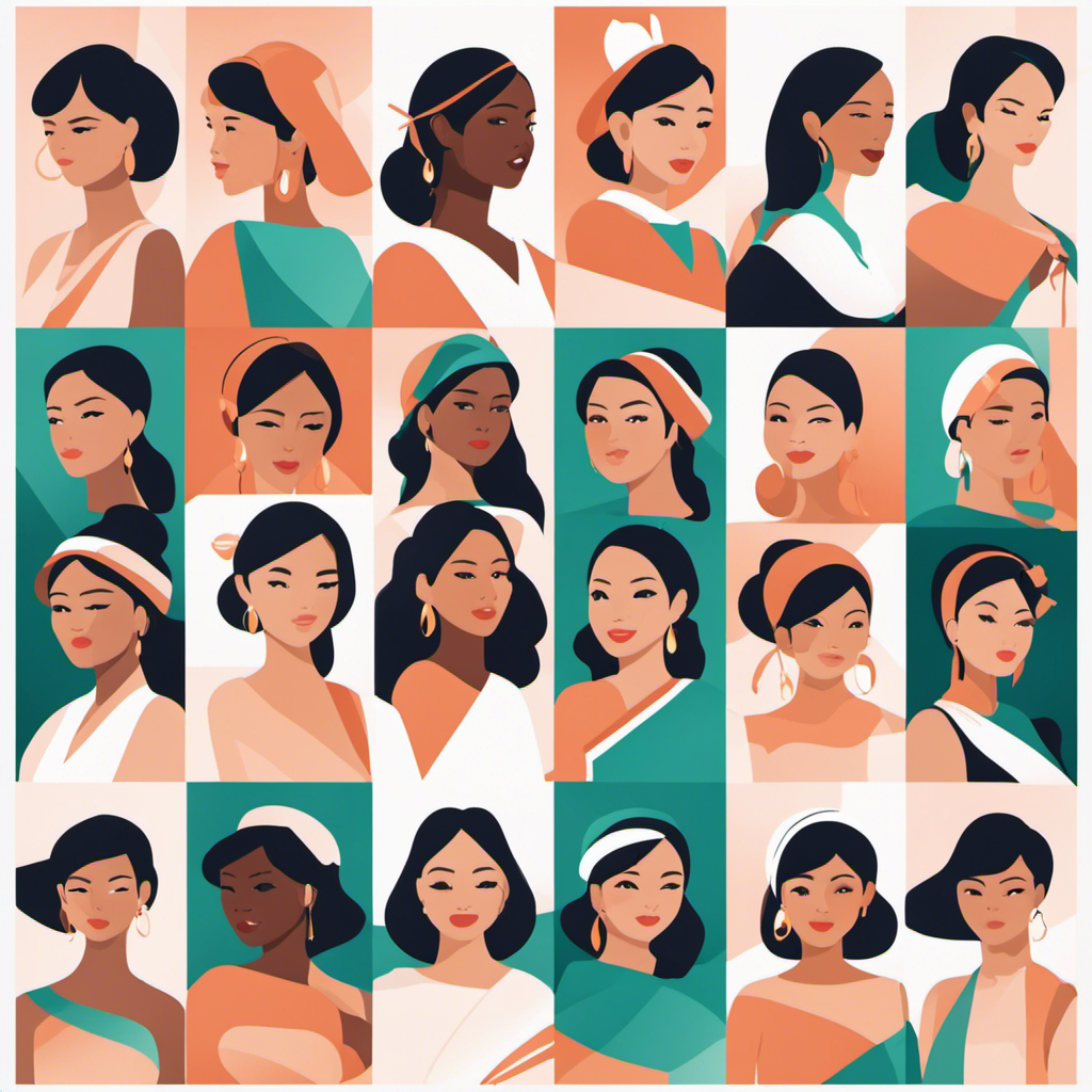 A pleasing warm pastel art image depicting the broad spectrum of Filipino beauty. Filipina women of all types are beautiful is the intended meaning