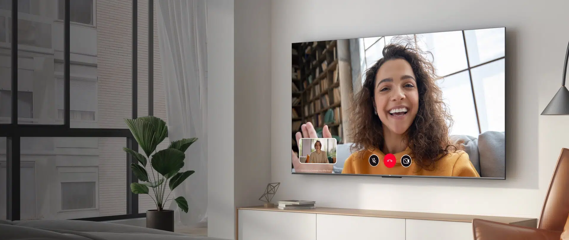 An image representing the Google Duo integration on the TCL C835 TV.