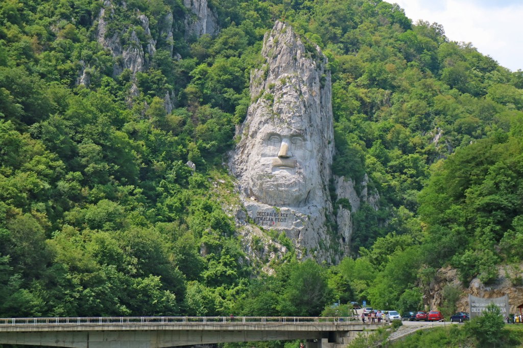 Rock_Sculpture_of_Decebalus at the Iron Gates at the Danube river