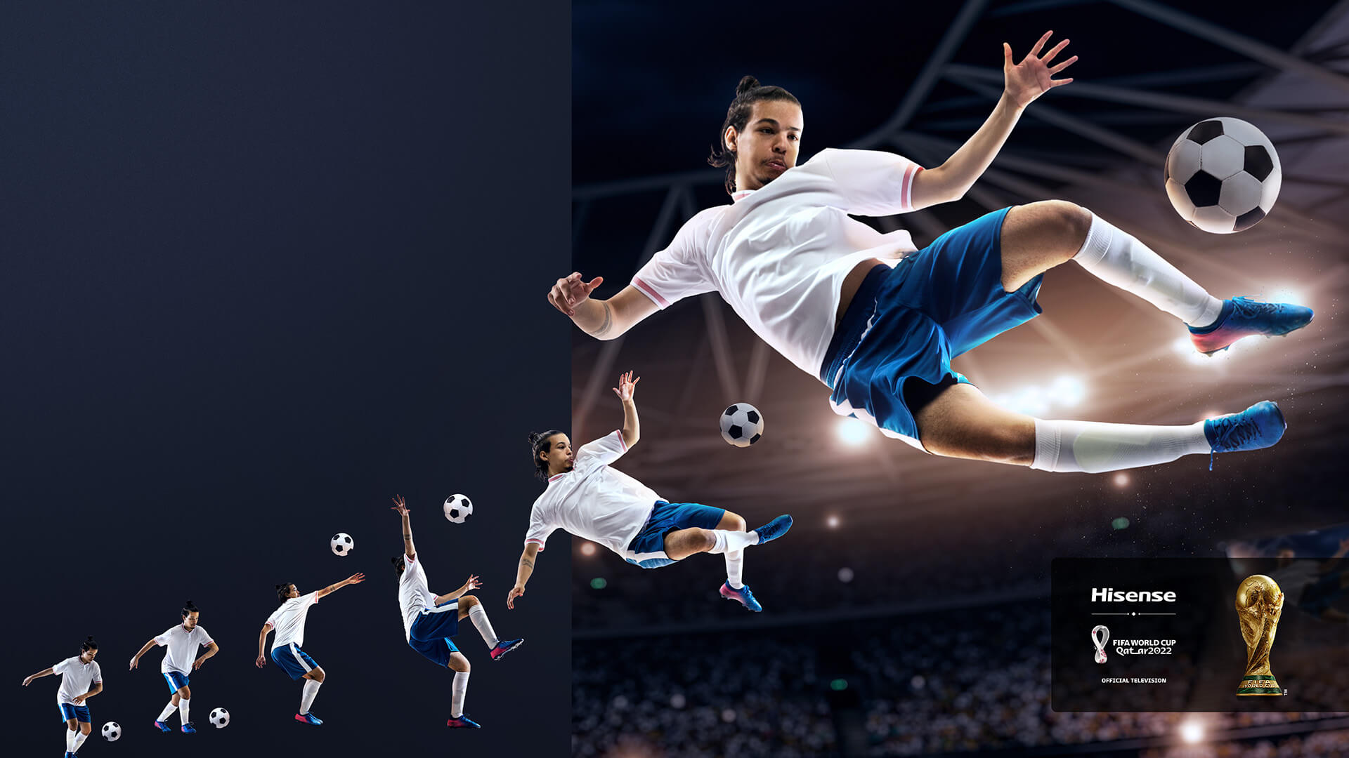 A dynamic image showcasing the Sports Mode feature, capturing a fast-paced sports scene with vibrant colors and enhanced clarity.