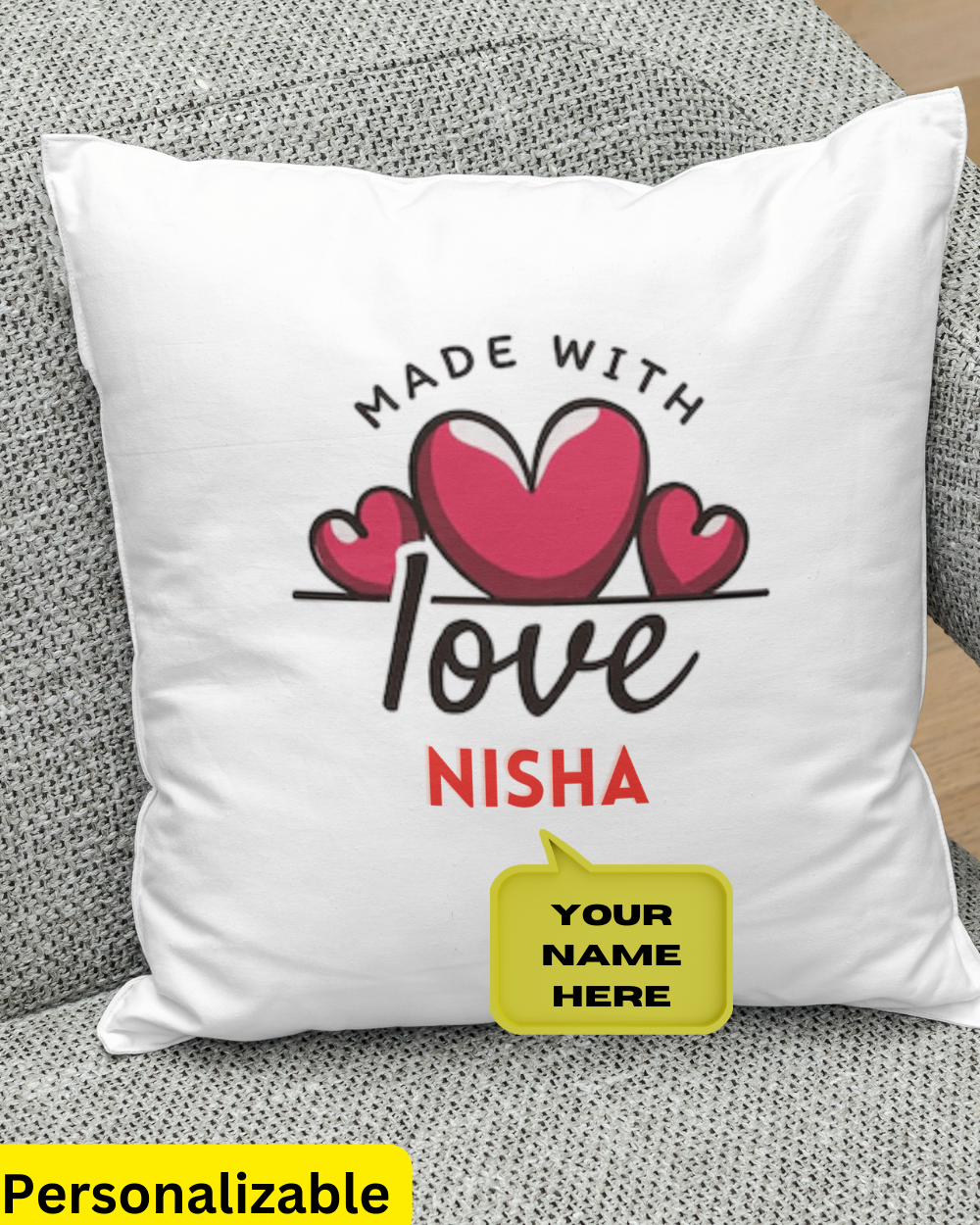 Personalized Cushion Gift for Girl Friend