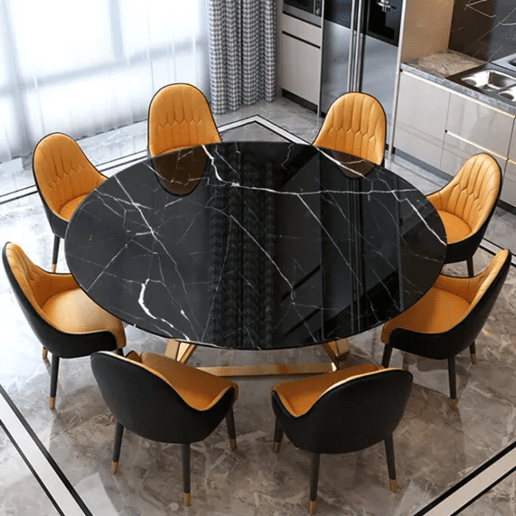 round dining table