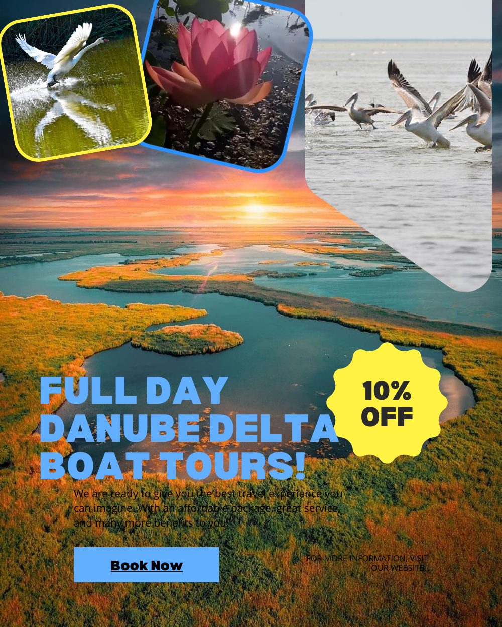 Discover the Danube Delta with our boat tours