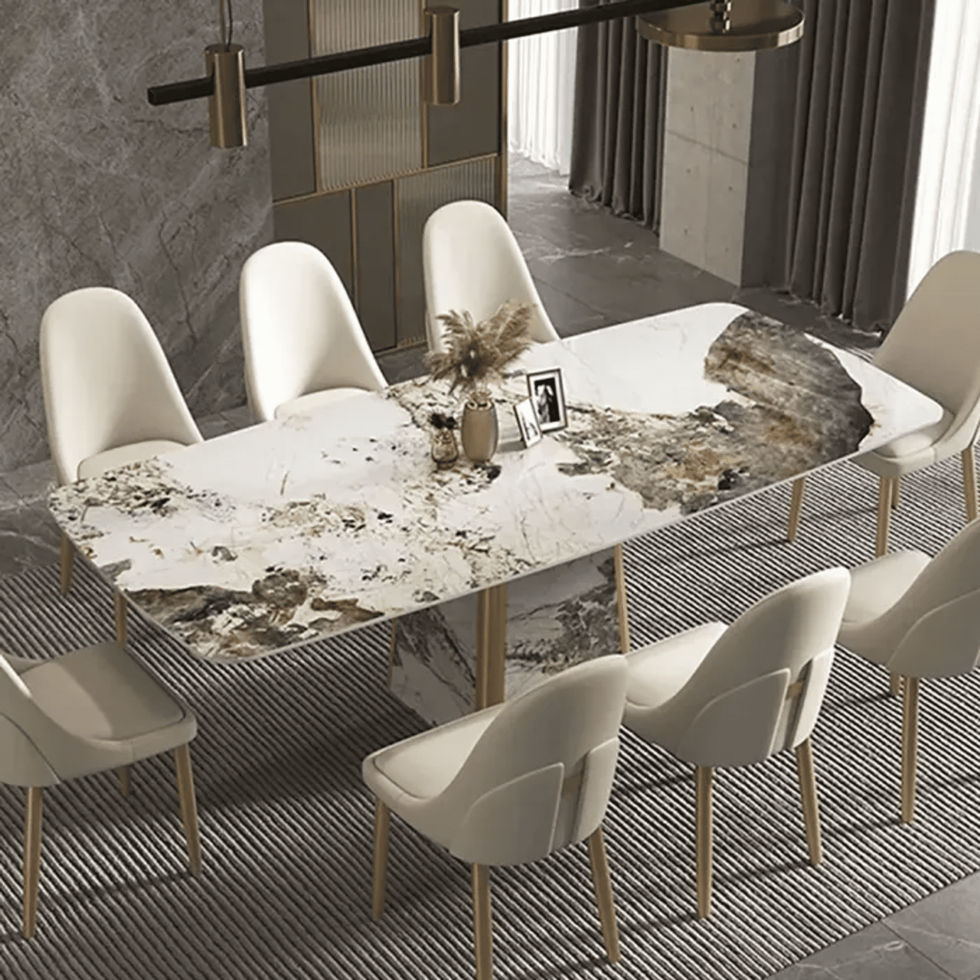 Luxury modern deals dining table design