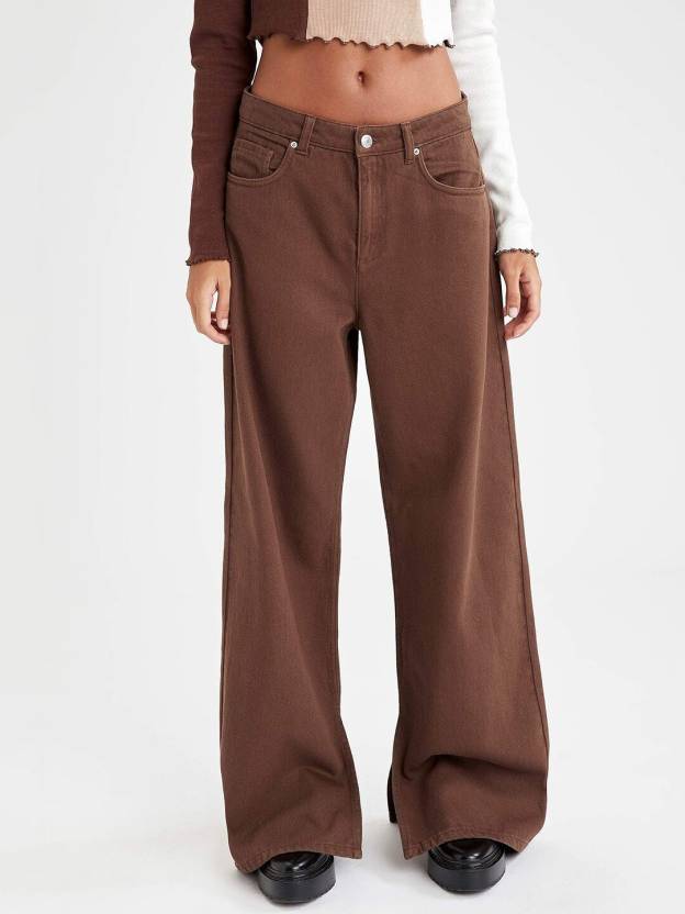 Brown Wideleg JEans