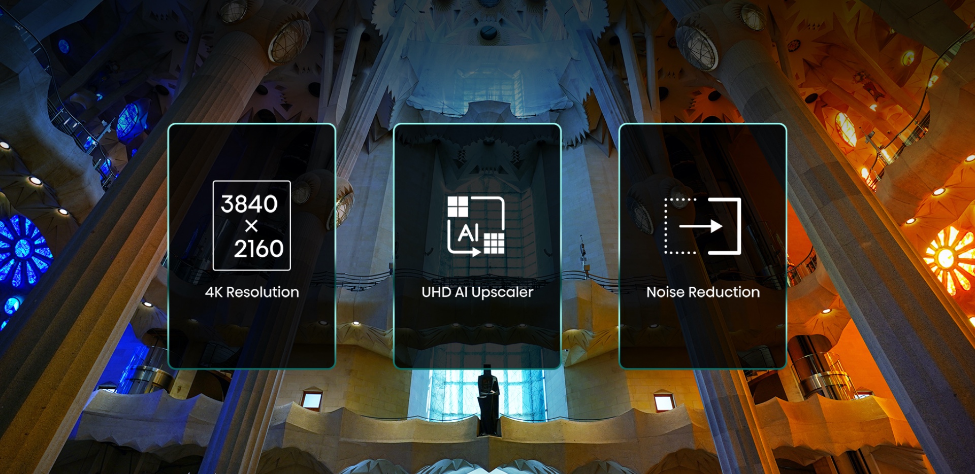 An image showcasing the crisp and clear picture quality of the Hisense A6H Series Smart 4K Ultra HD TV.