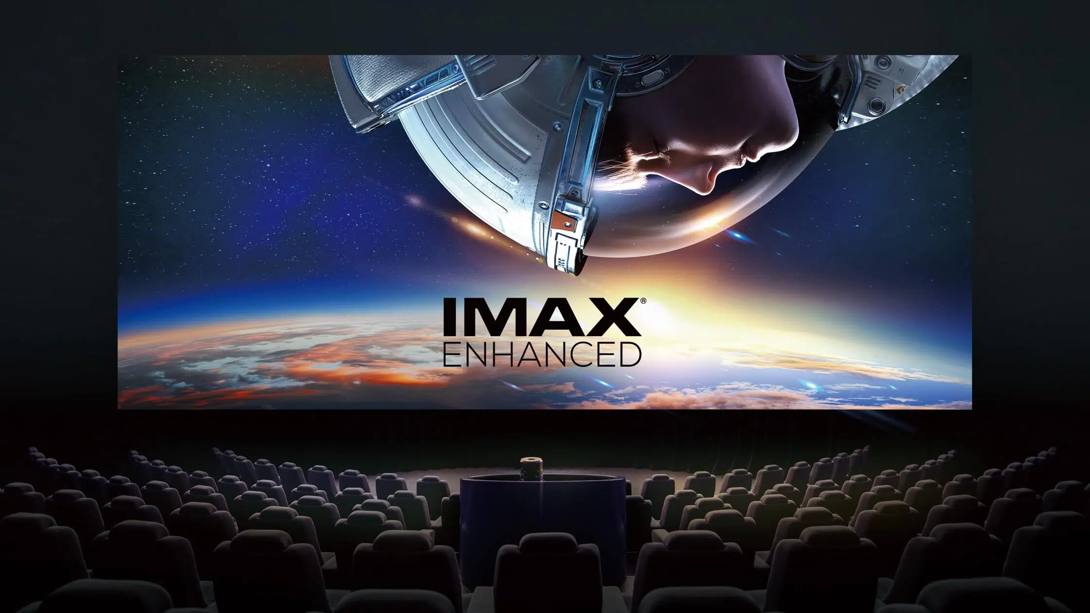 An image representing the cinematic audio and visual experience of IMAX Enhanced.